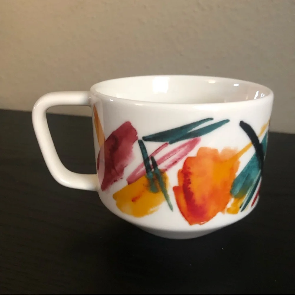 Starbucks Coffee Tea Mug Cup 05/08 2015 12 fl oz Artsy Abstract Colorful